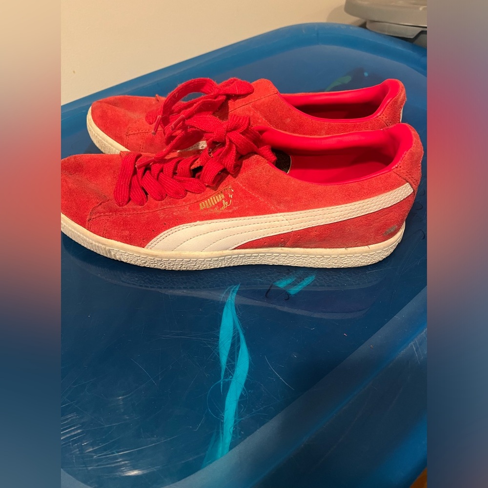 Puma Clyde Sneakers Red Size 10.5